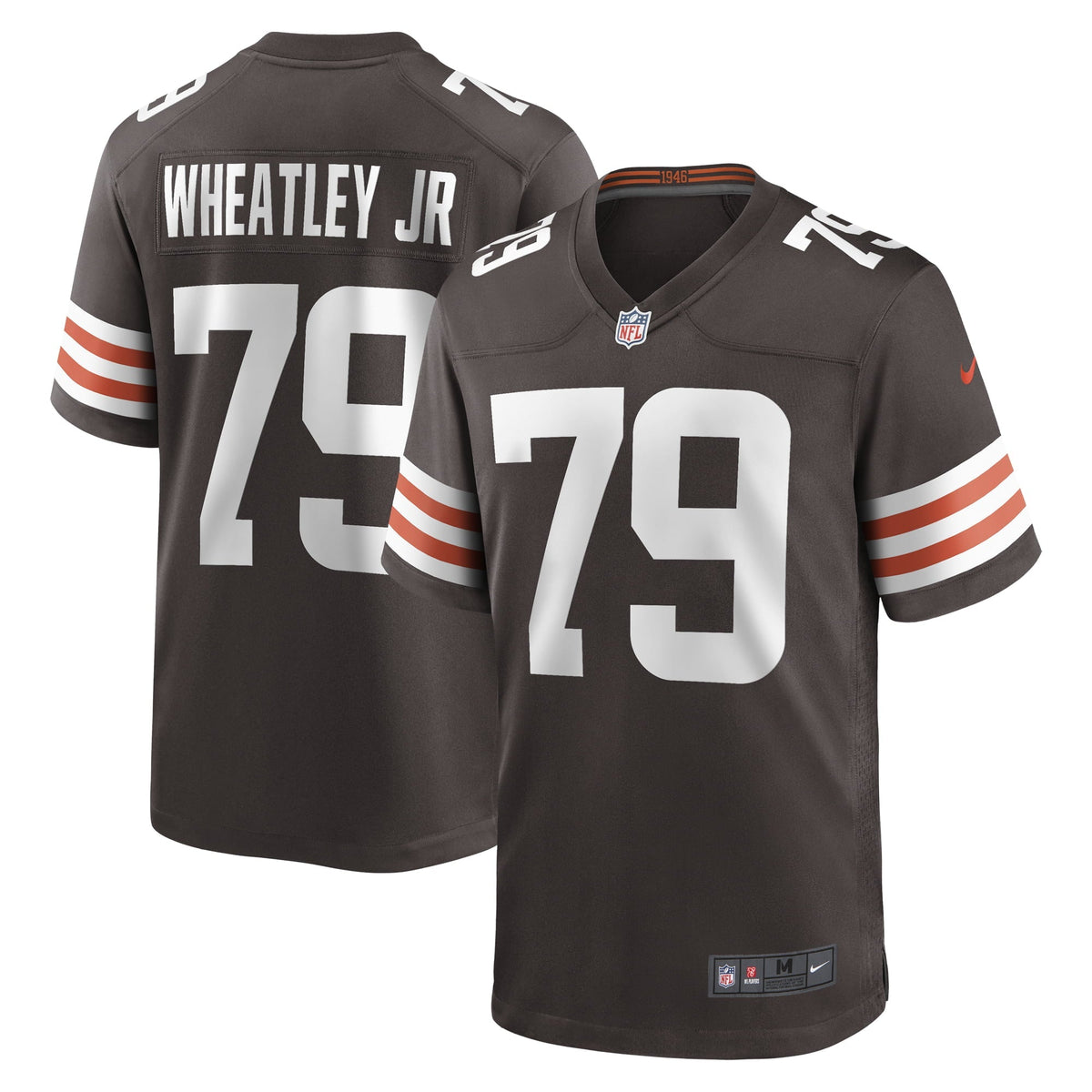 Men s Nike Tyrone Wheatley Brown Cleveland Browns Team Game Jersey