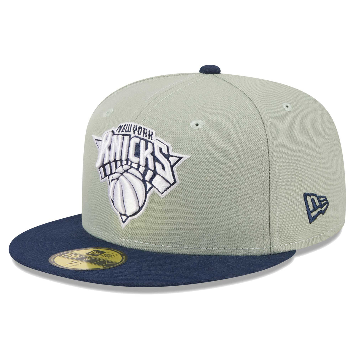New York Knicks New Era Two-Tone Color Pack 59FIFTY Fitted Hat - Sage/Navy
