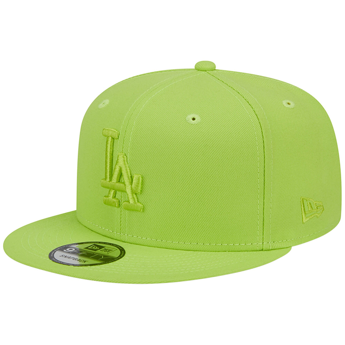 Los Angeles Dodgers New Era Spring Color Basic 9FIFTY Snapback Hat - Neon Green