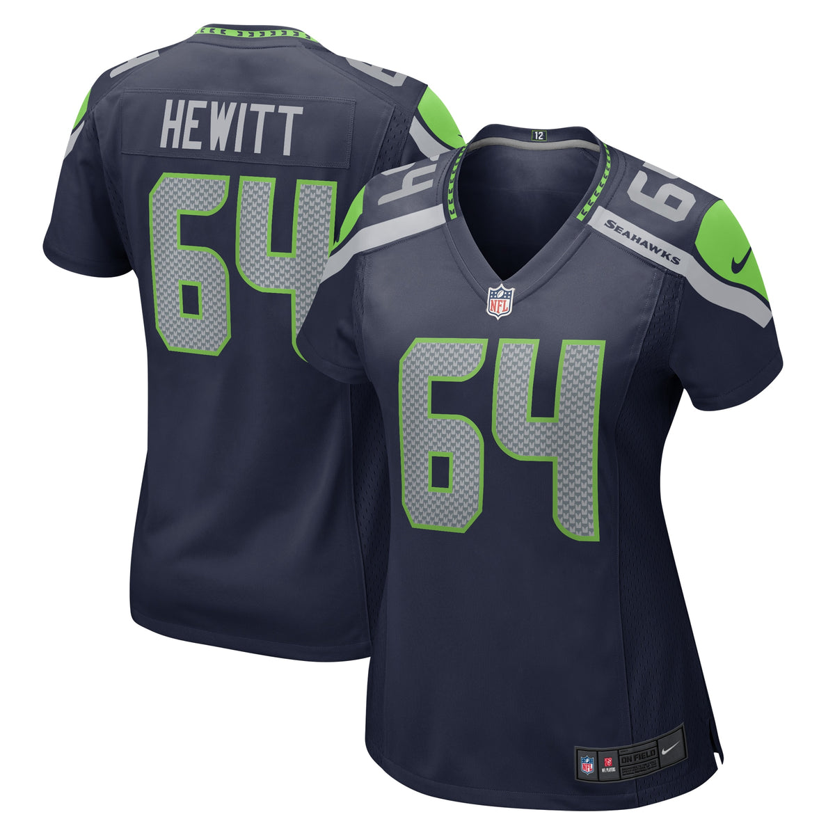 Jarrod Hewitt Seattle Seahawks Nike Women s Home Game Player Jersey College Navy