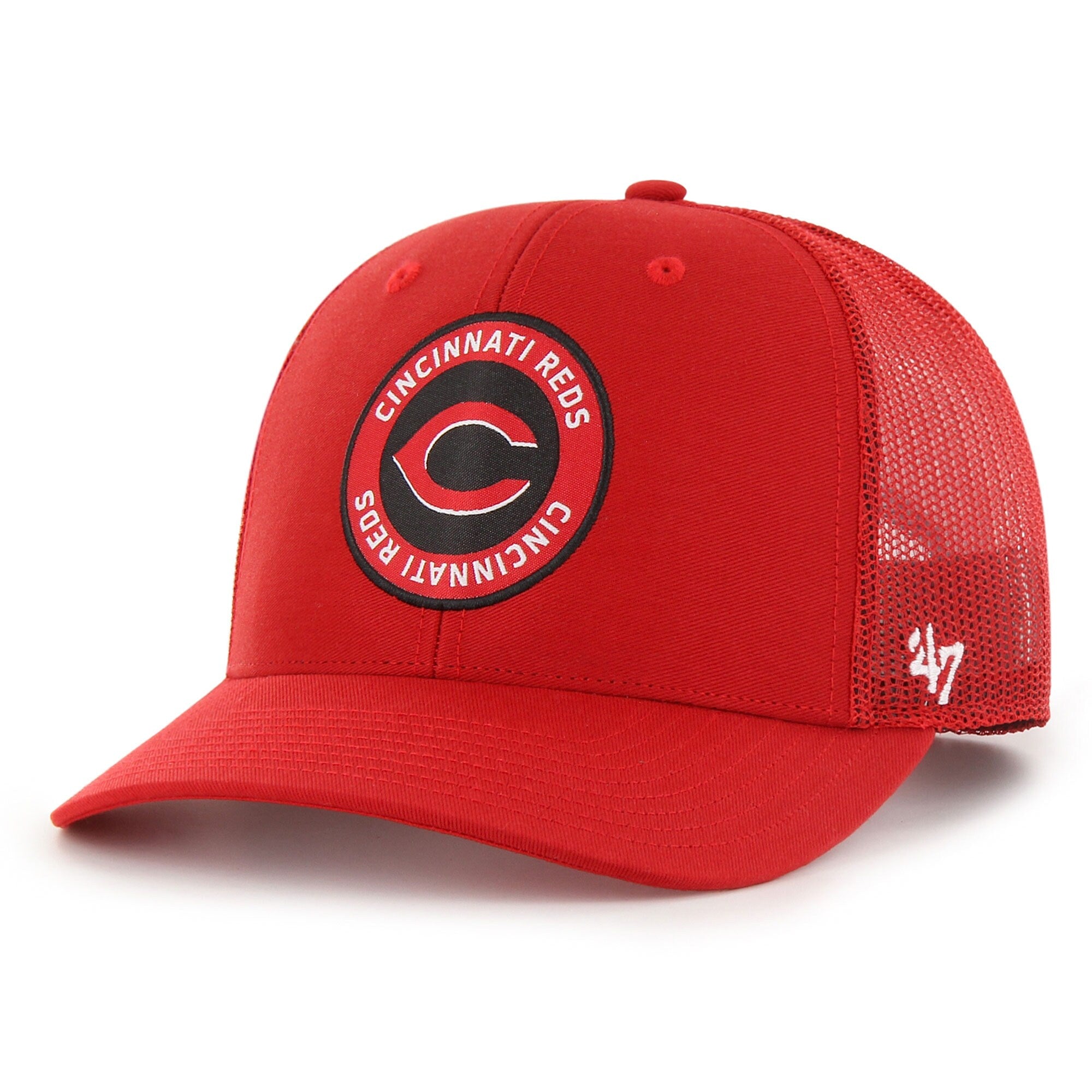 Cincinnati Reds '47 Unveil Trucker Adjustable Hat - Red