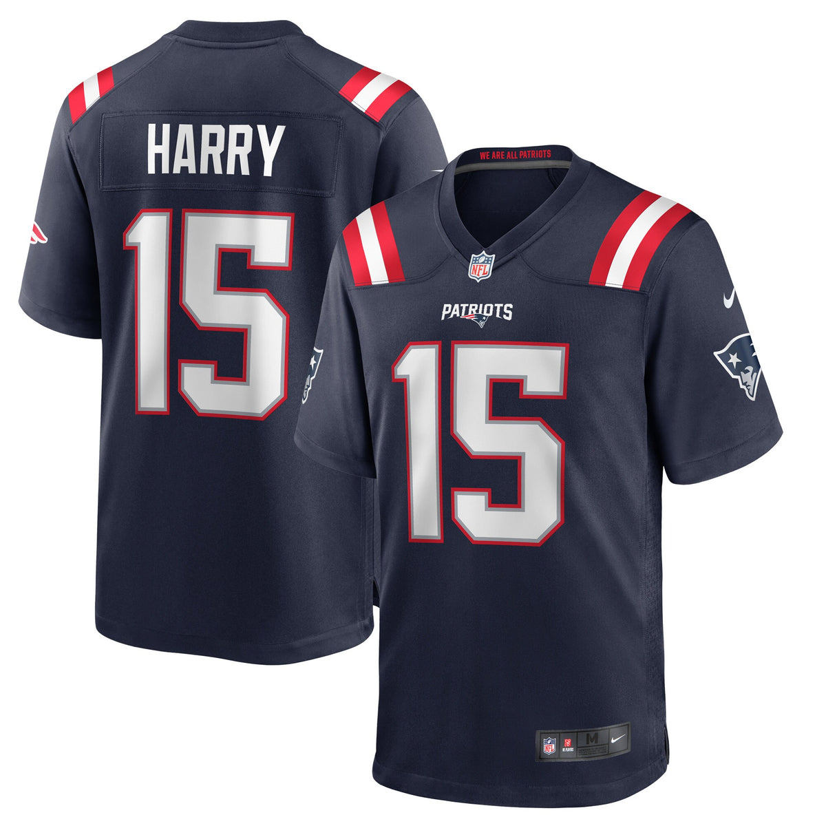 N Keal Harry New England Patriots Nike Game Jersey   Navy