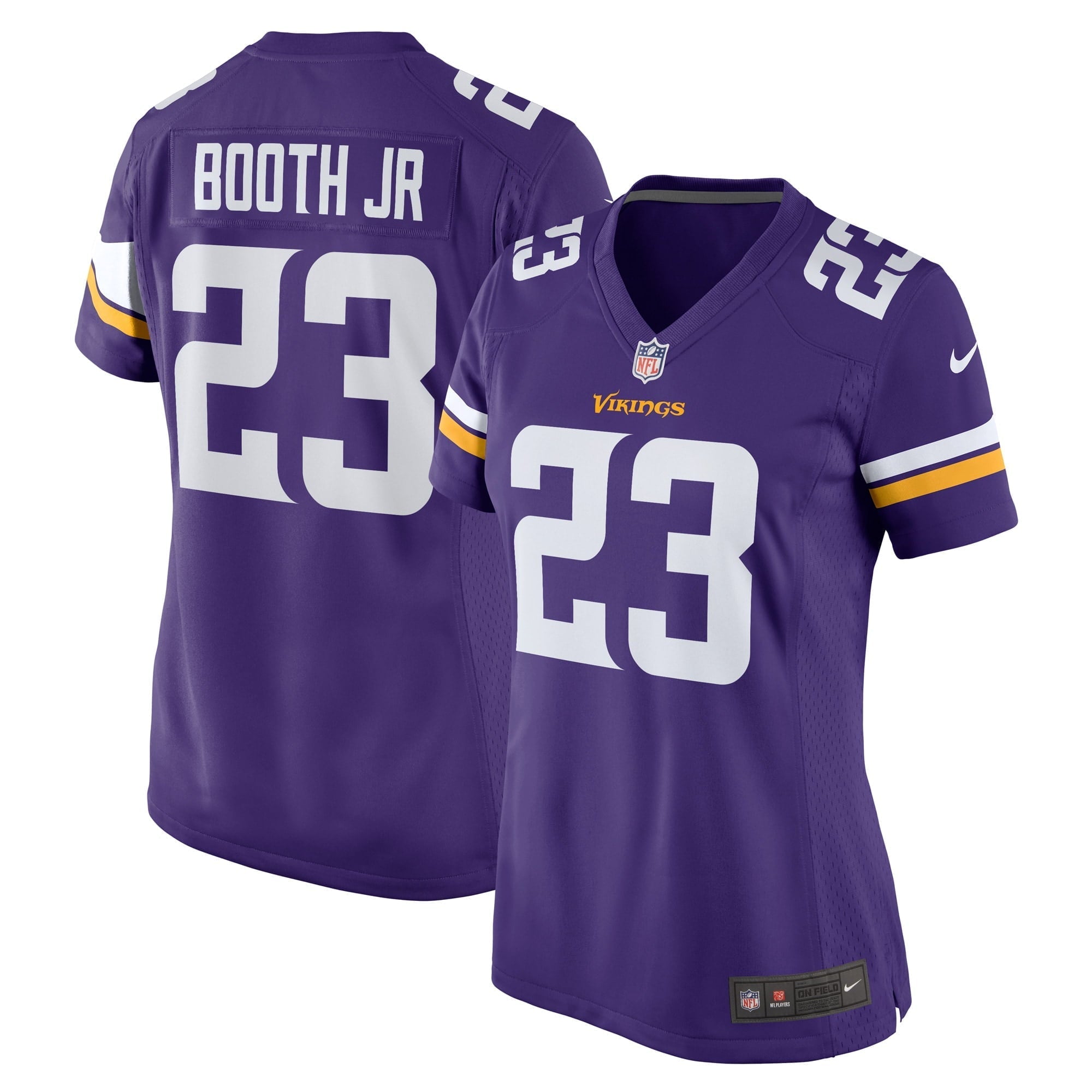 Women s Nike Andrew Booth Jr. Purple Minnesota Vikings Player Game Jersey