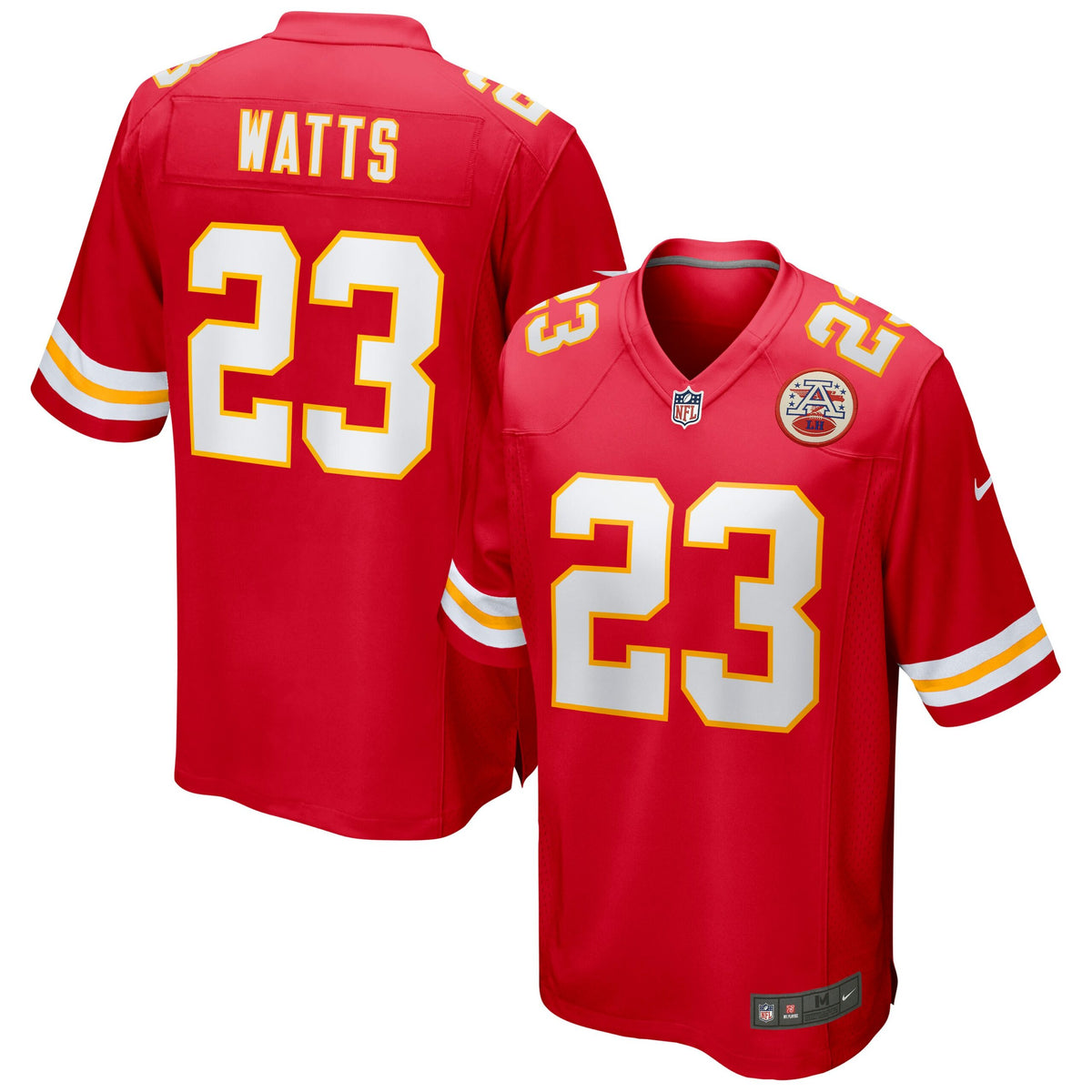 Armani Watts Kansas City Chiefs Nike Game Jersey   Red