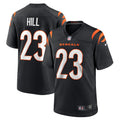 Men s Nike Daxton Hill Black Cincinnati Bengals Player Game Jersey