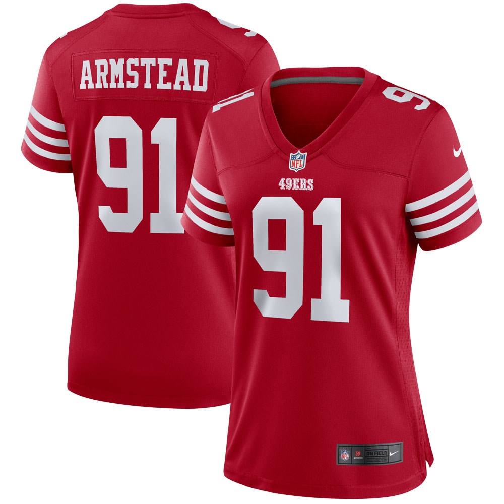 Women s Nike Arik Armstead Scarlet San Francisco 49ers Player Game Jersey