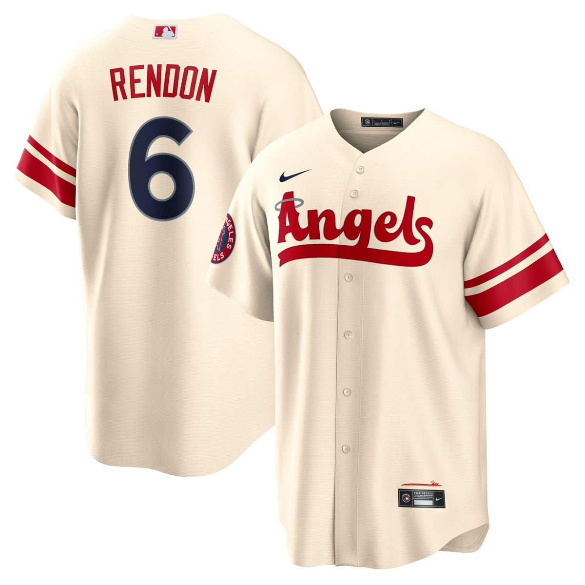 Men's Nike Anthony Rendon Cream Los Angeles Angels 2022 City Connect Replica Player Jersey