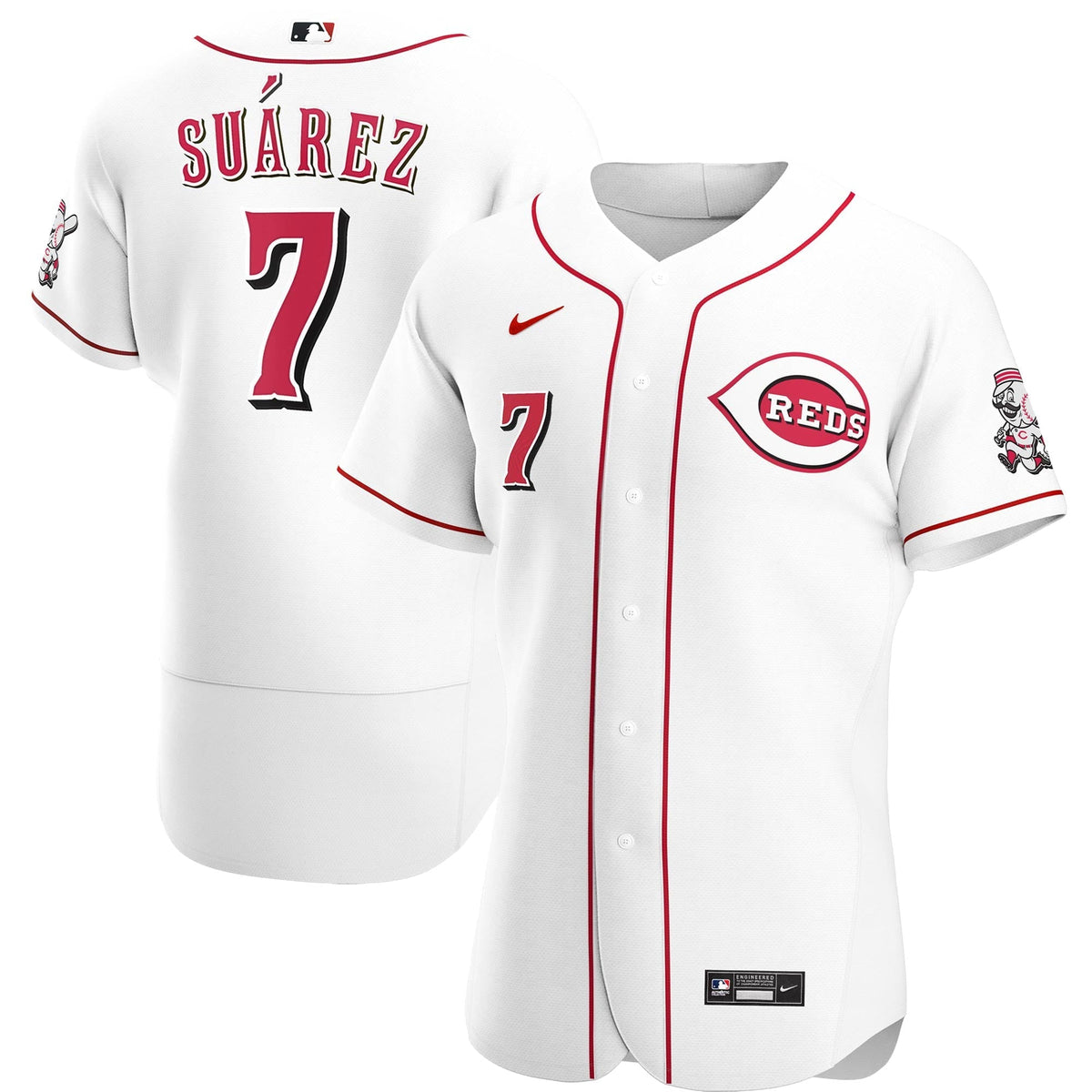 Men's Nike Eugenio Suarez White Cincinnati Reds Home Authentic Player Jersey