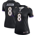 Lamar Jackson Baltimore Ravens Nike Women s Legend Team Jersey   Black