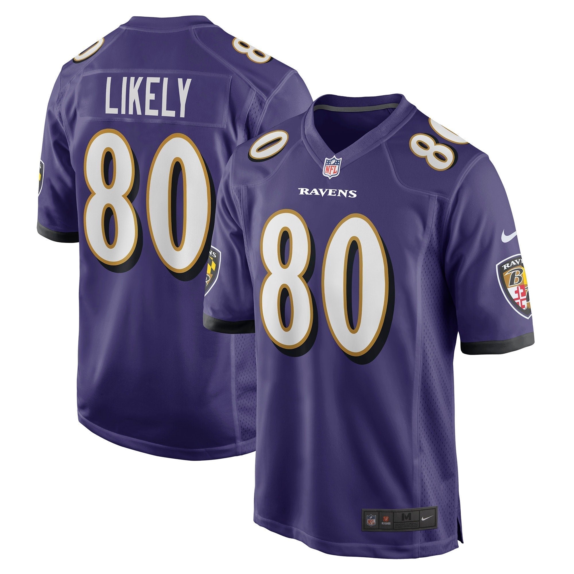 Men s Nike Isaiah Likely Purple Baltimore Ravens Player Game Jersey