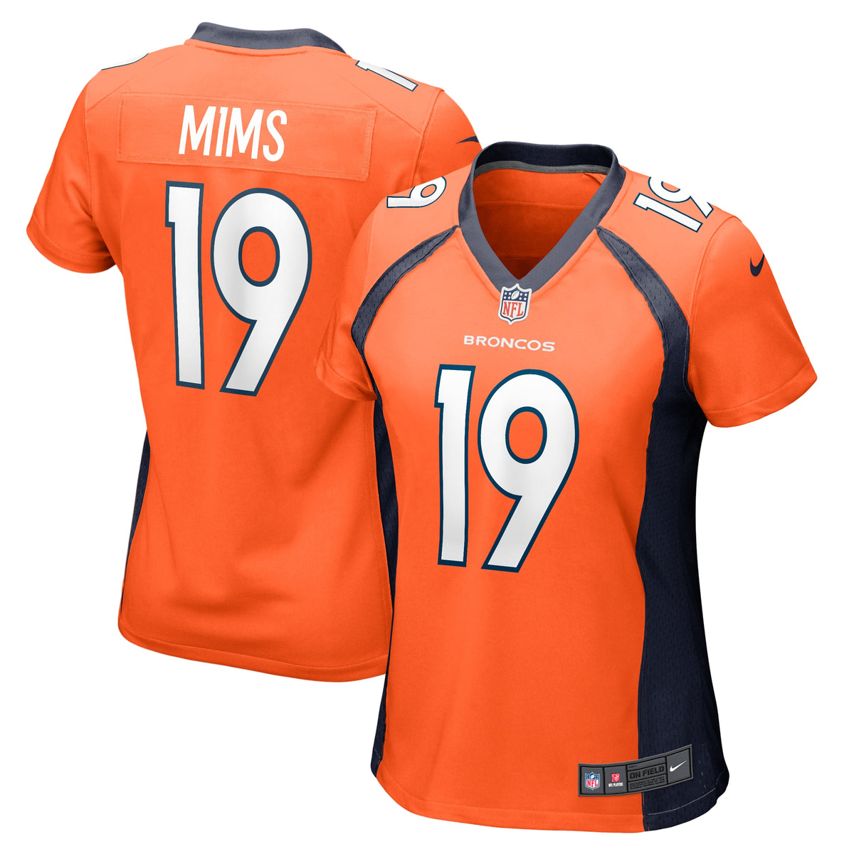 Marvin Mims Jr Denver Broncos Nike Women s Team Game Jersey    Orange