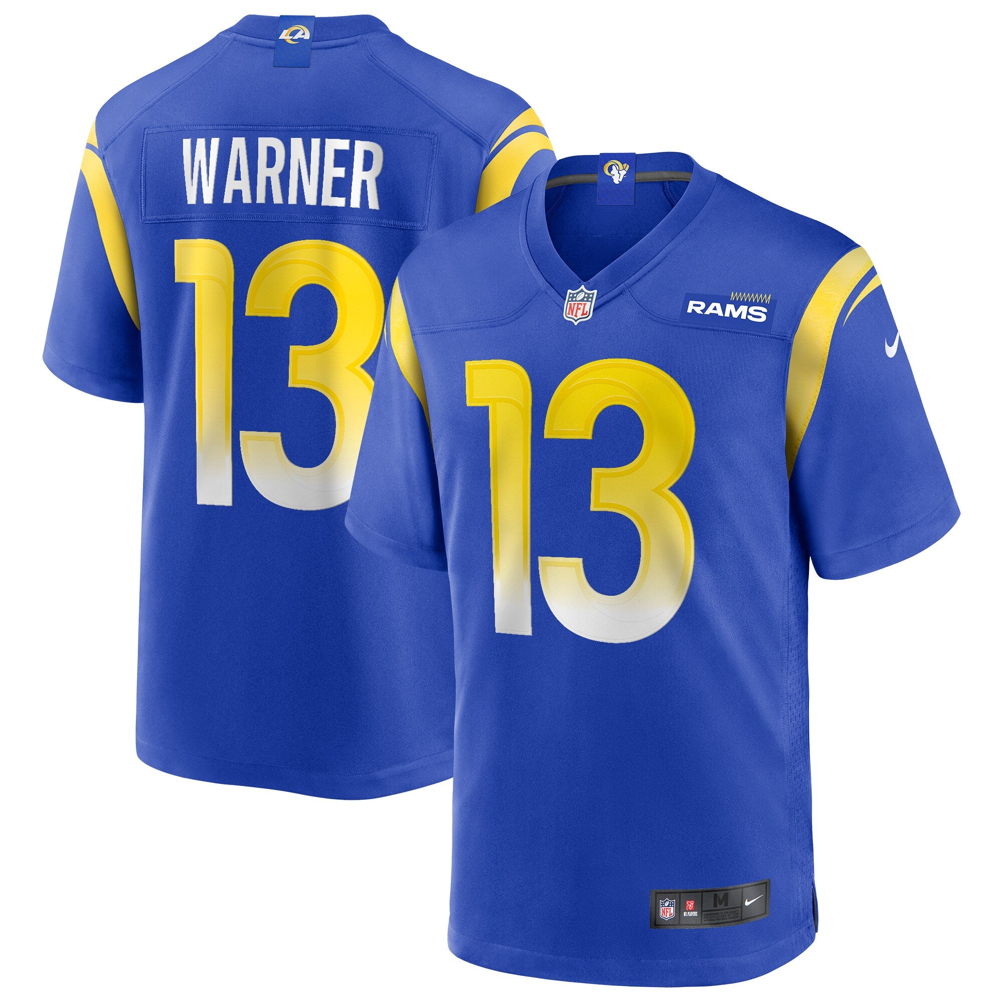 Kurt Warner Los Angeles Rams Nike Game Retired Player Jersey   Royal
