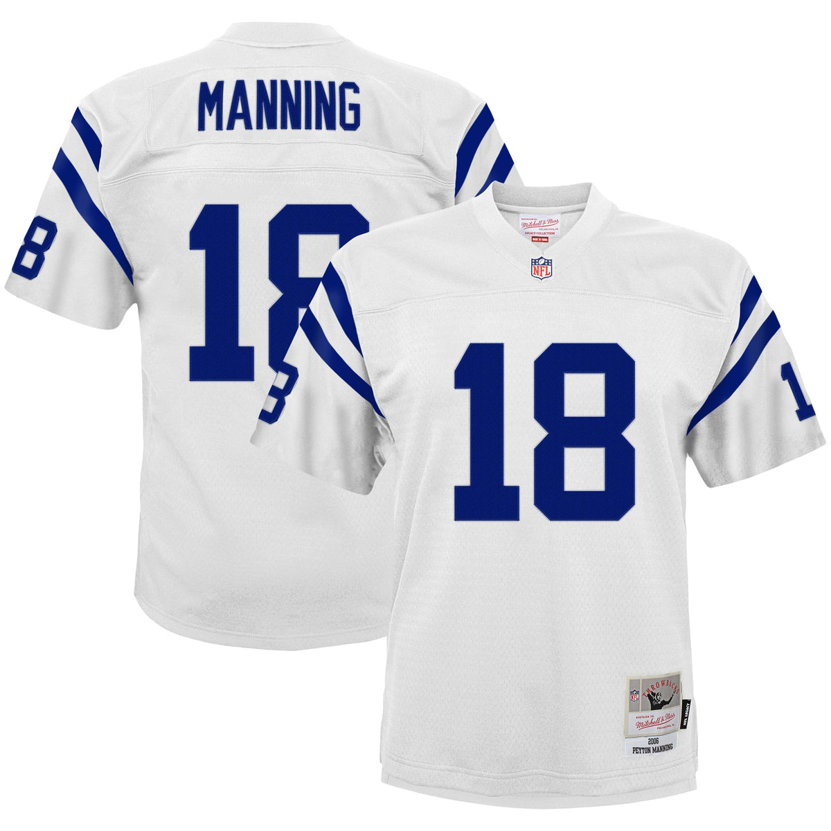 Peyton Manning Indianapolis Colts Mitchell   Ness Youth 2006 Retired Player Legacy Jersey   White