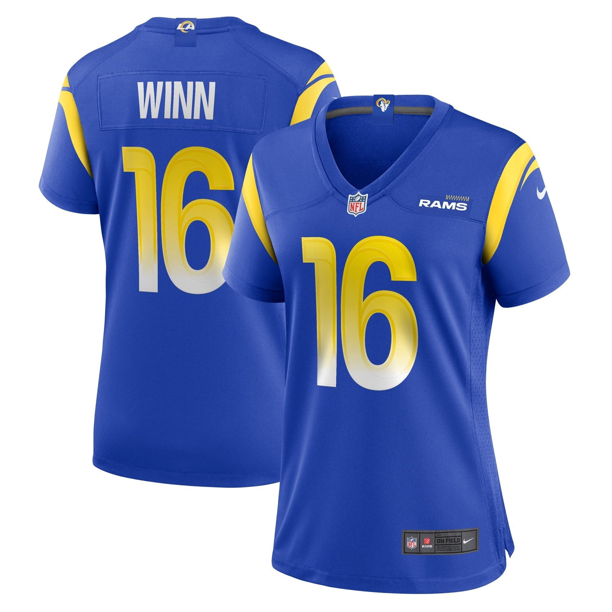 Women s Nike Dresser Winn Royal Los Angeles Rams Home Game Jersey