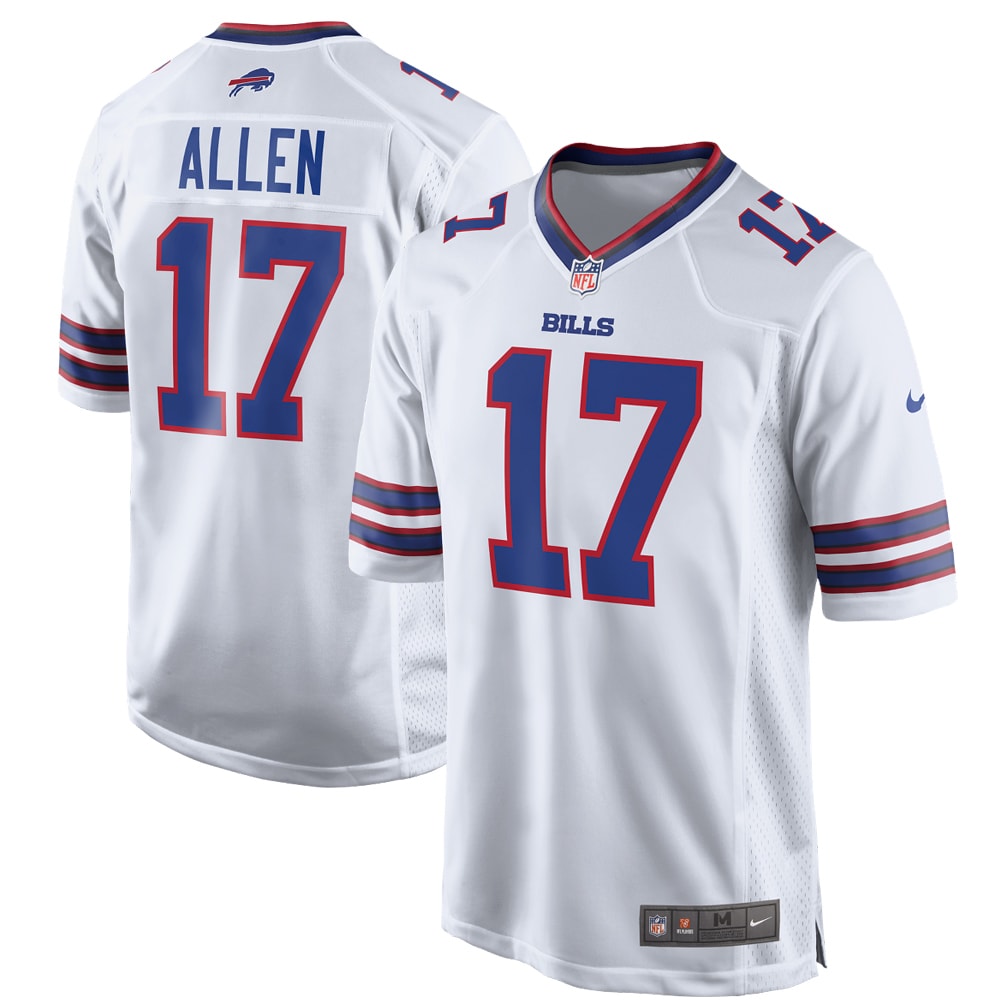 Josh Allen Buffalo Bills Nike Game Player Jersey   White