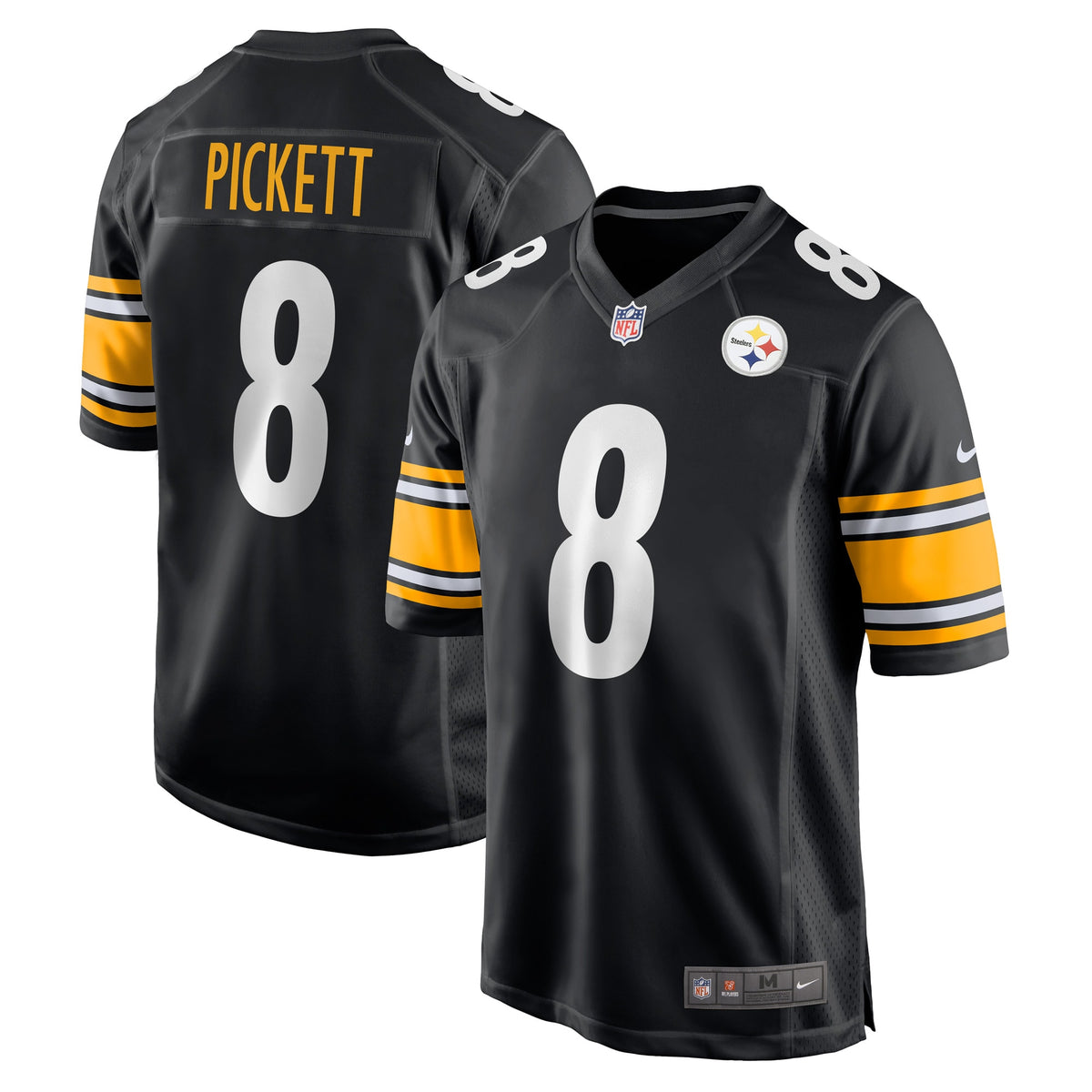Kenny Pickett Pittsburgh Steelers Nike Youth Game Jersey   Black