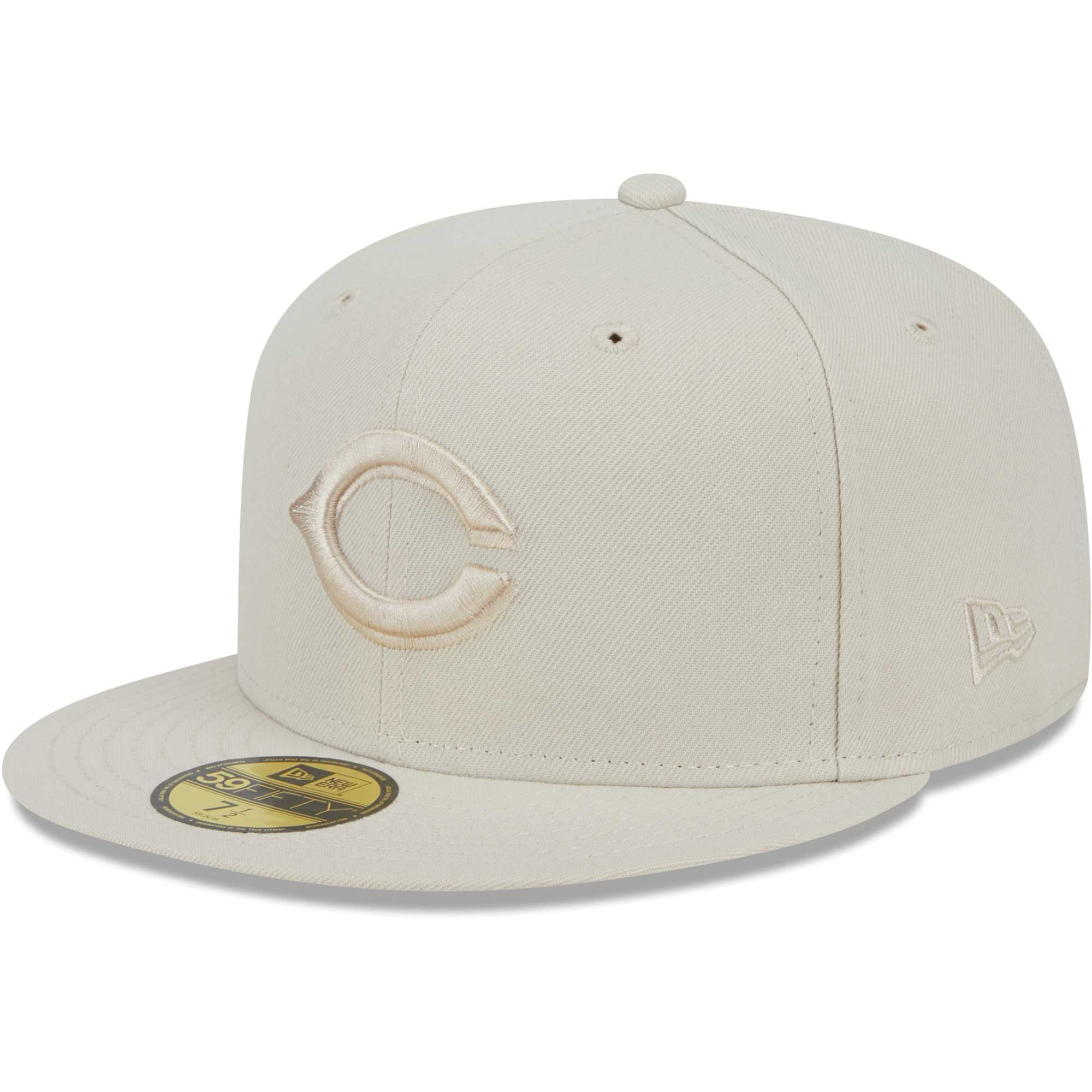Cincinnati Reds New Era Tonal 59FIFTY Fitted Hat - Khaki