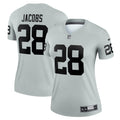 Josh Jacobs Las Vegas Raiders Nike Women s Inverted Legend Jersey   Silver