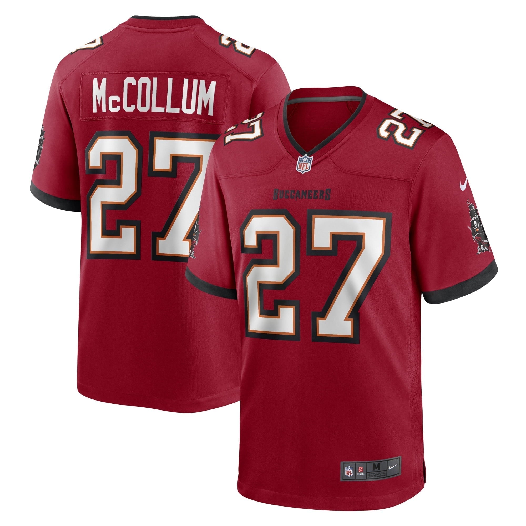 Men s Nike Zyon McCollum Red Tampa Bay Buccaneers Game Player Jersey
