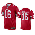 Men s San Francisco 49ers Joe Montana Legend Jersey   Red