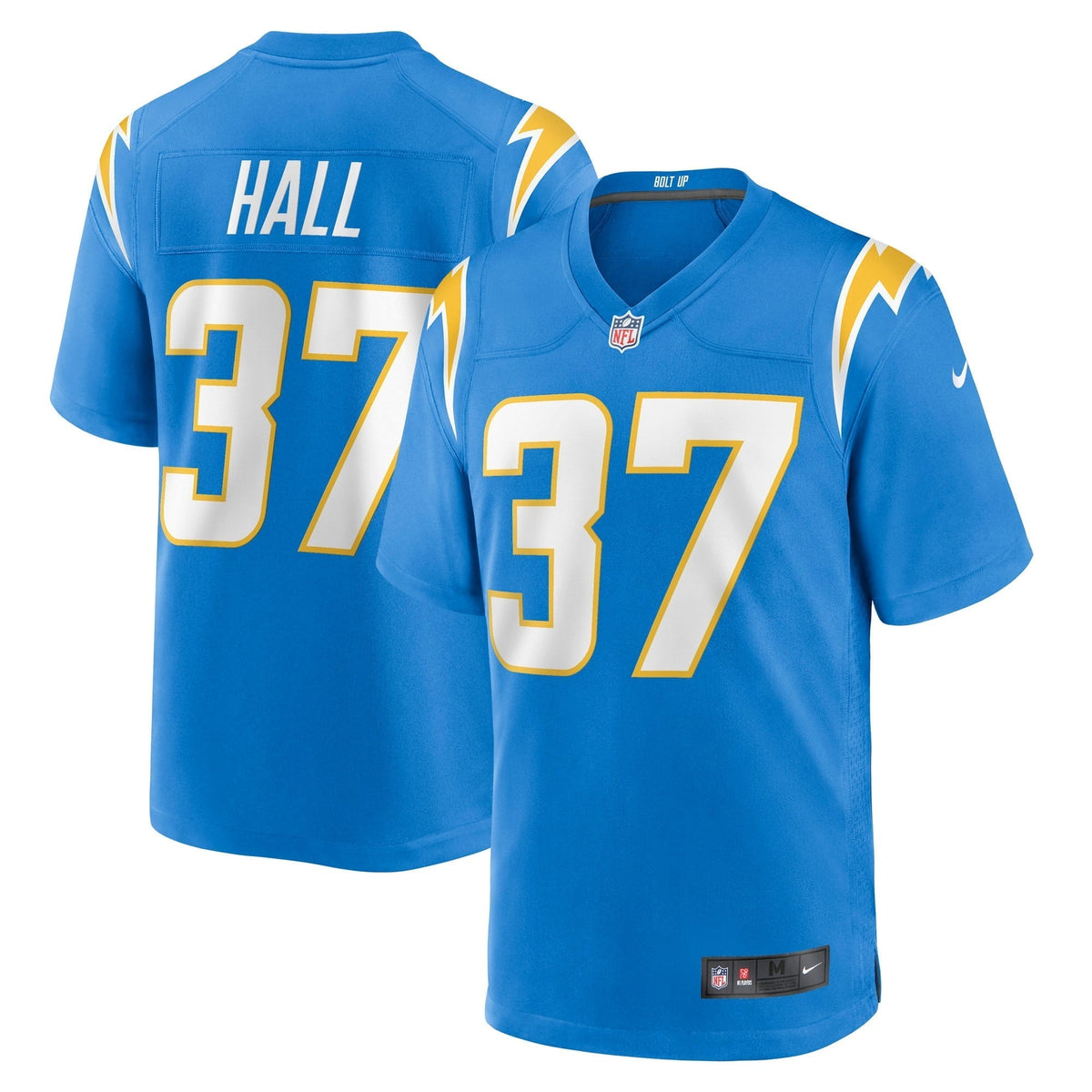 Men s Nike Kemon Hall Powder Blue Los Angeles Chargers Game Jersey
