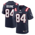 Men s Nike Kendrick Bourne Navy New England Patriots Game Jersey