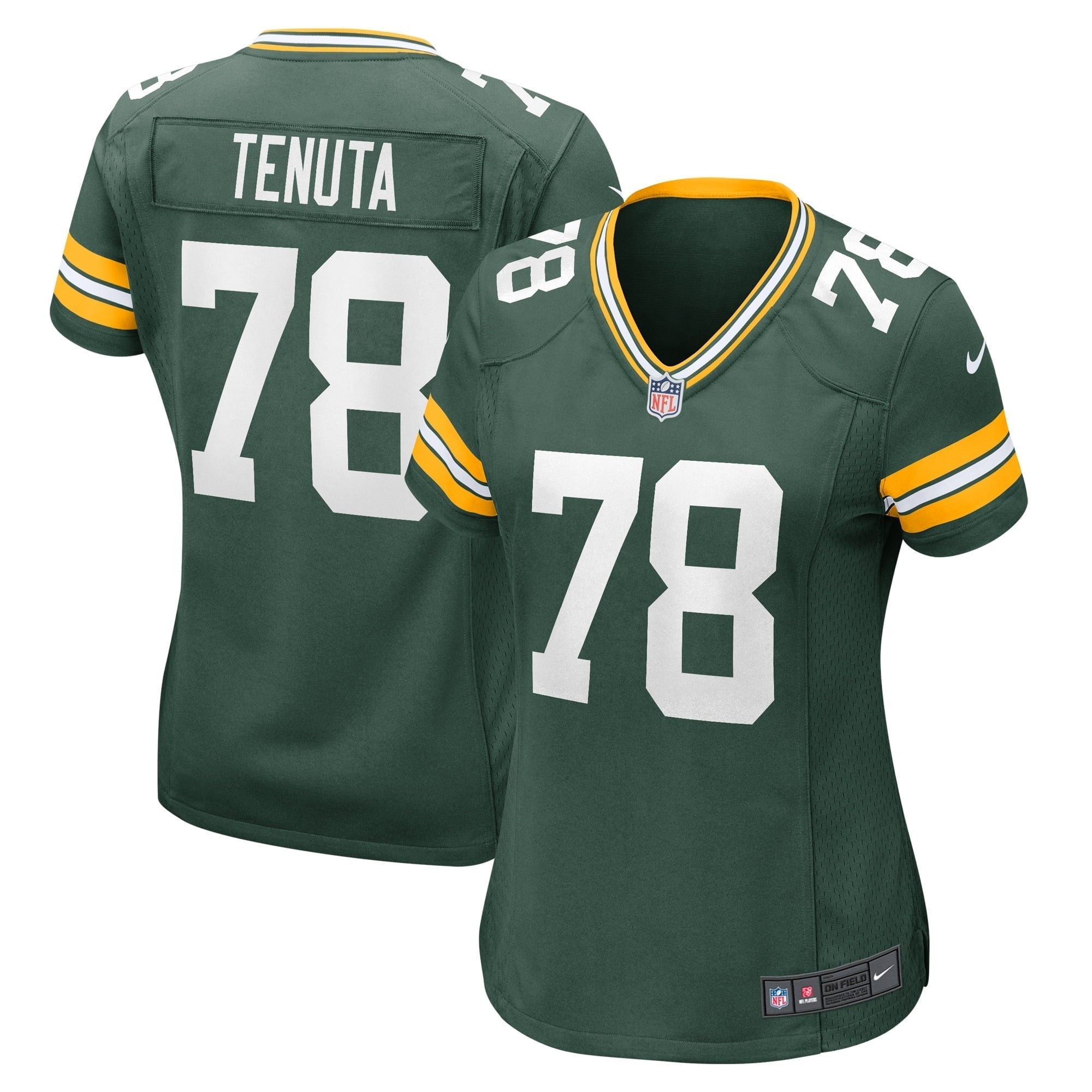 Women s Nike Luke Tenuta Green Green Bay Packers Home Game Player Jersey