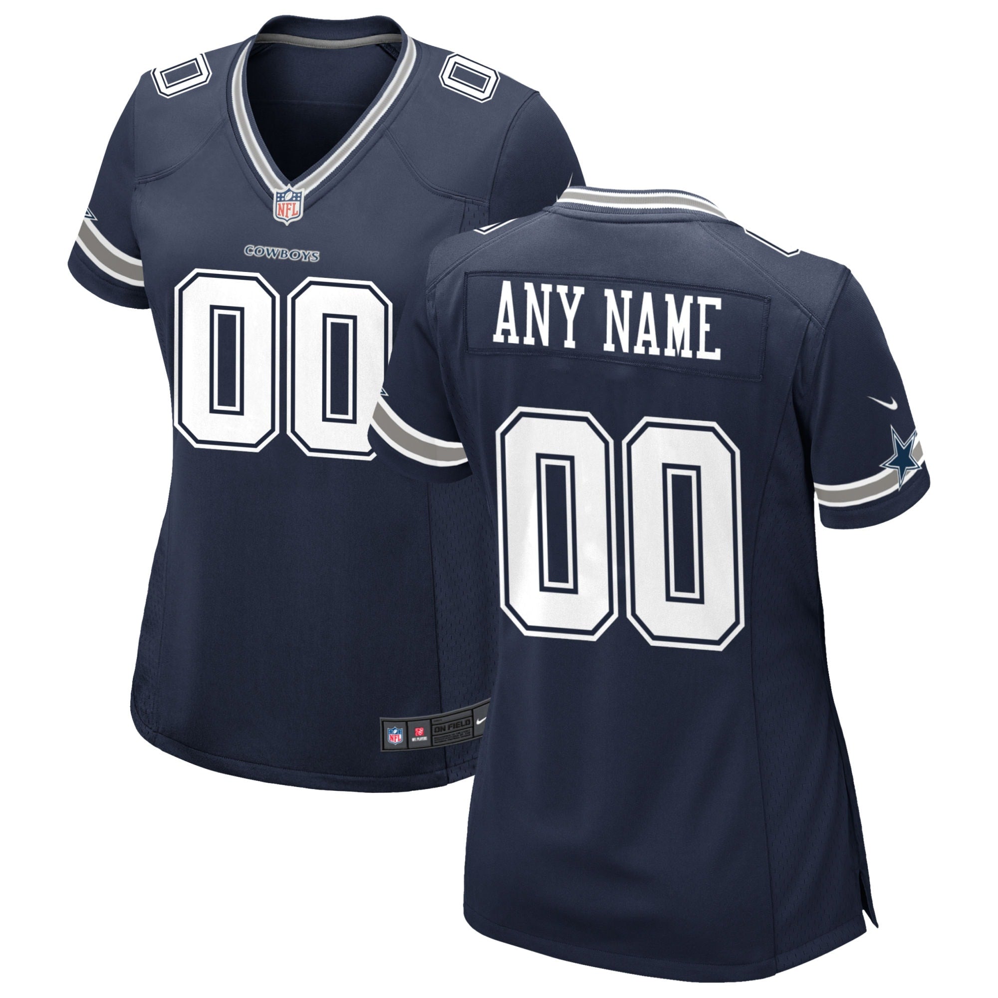 Dallas Cowboys Nike Women s Custom Game Jersey   Navy