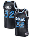Men's Shaquille O'Neal Orlando Magic 1994-95 Black Swingman Replica Jersey By Mitchell & Ness