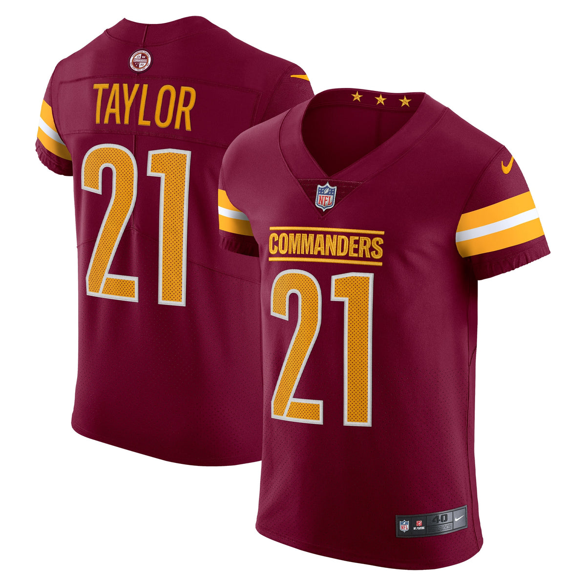 Sean Taylor Washington Commanders Nike Vapor Elite Retired Player Jersey   Burgundy