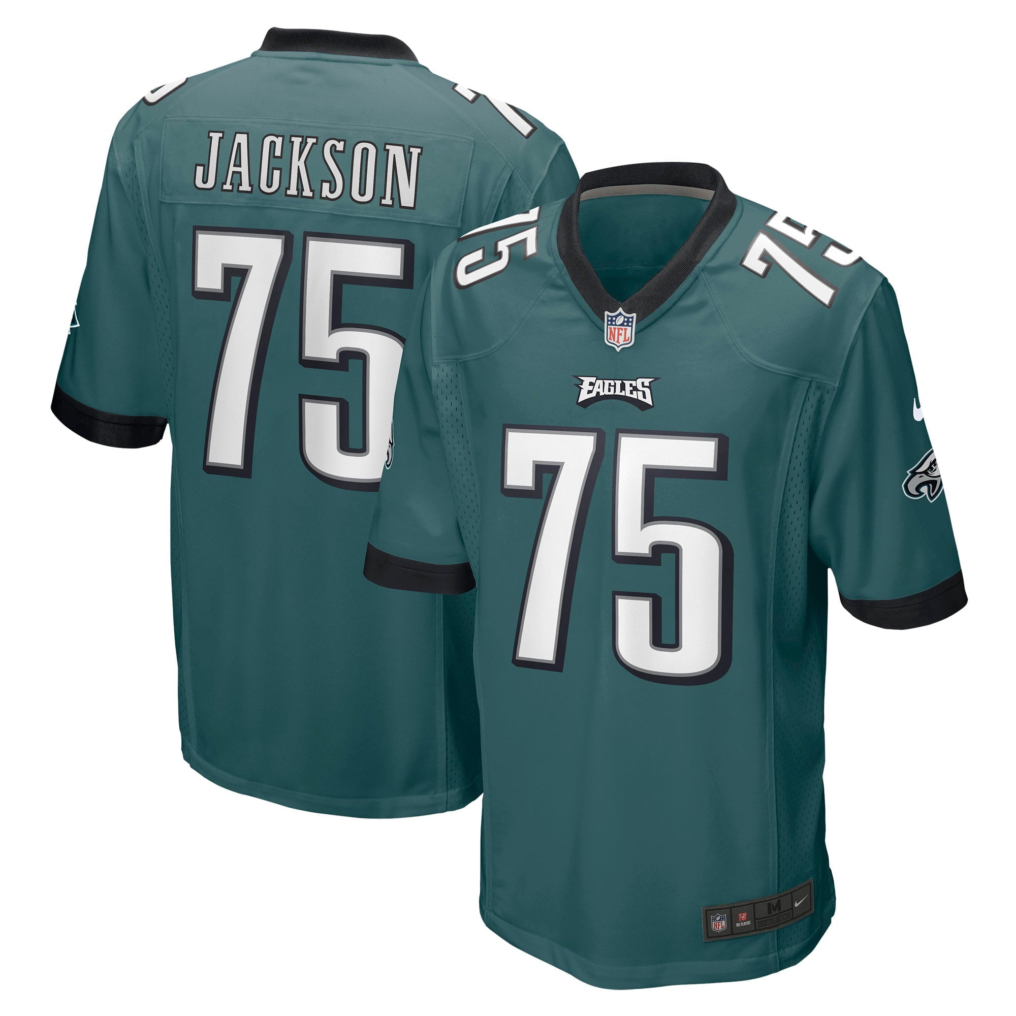 Men s Nike Tarron Jackson Midnight Green Philadelphia Eagles Game Jersey