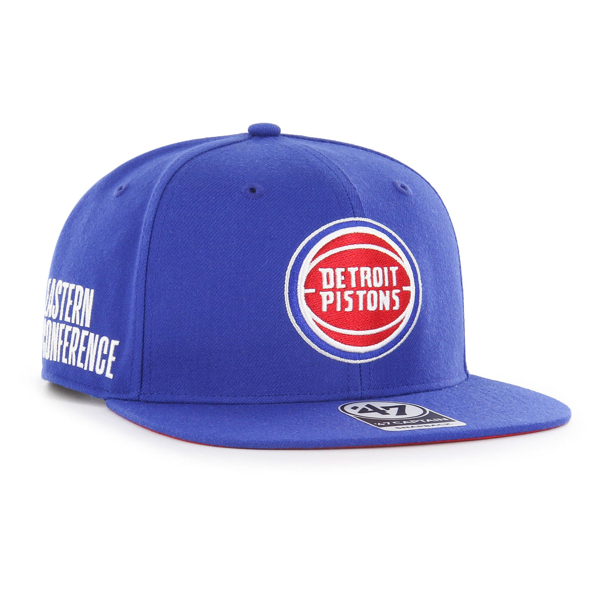 Detroit Pistons '47 Sure Shot Captain Snapback Hat - Blue
