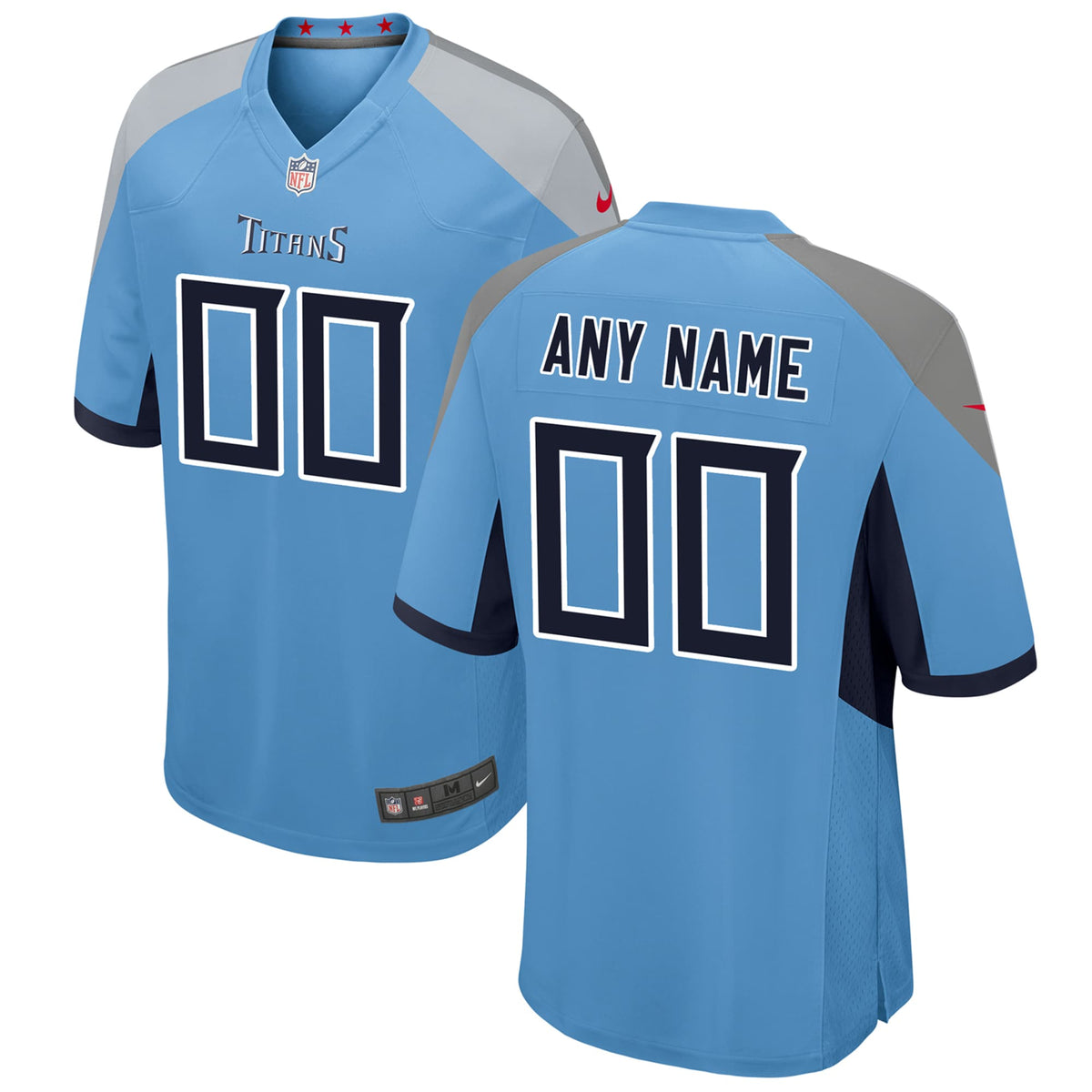 Tennessee Titans Nike Youth Alternate Custom Game Jersey   Light Blue