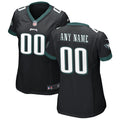 Philadelphia Eagles Nike Women s Alternate Custom Game Jersey   Black