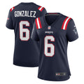 Christian Gonzalez New England Patriots Nike Women s Team Game Jersey    Navy