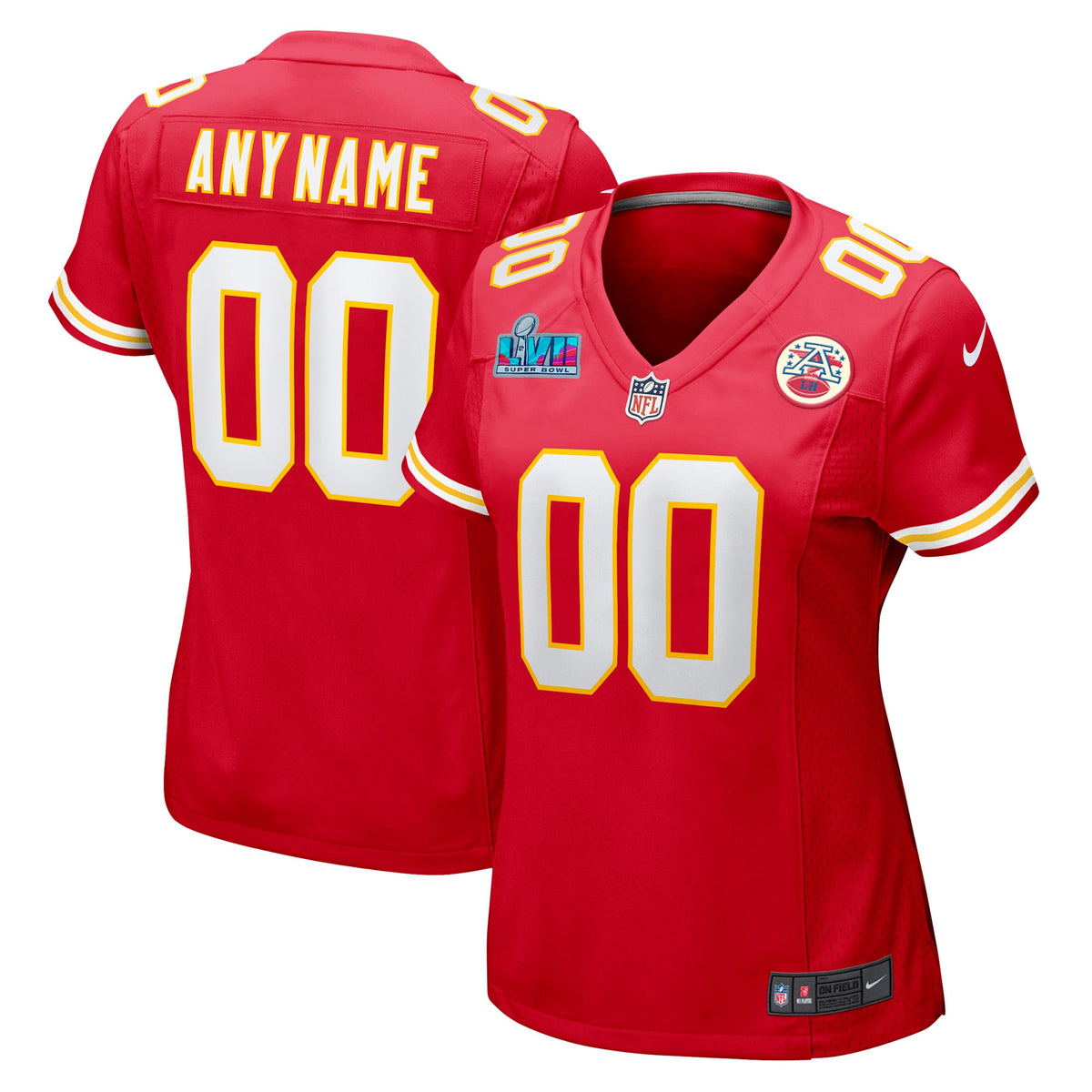 Kansas City Chiefs Nike Women s Super Bowl LVII Game Custom Jersey   Red