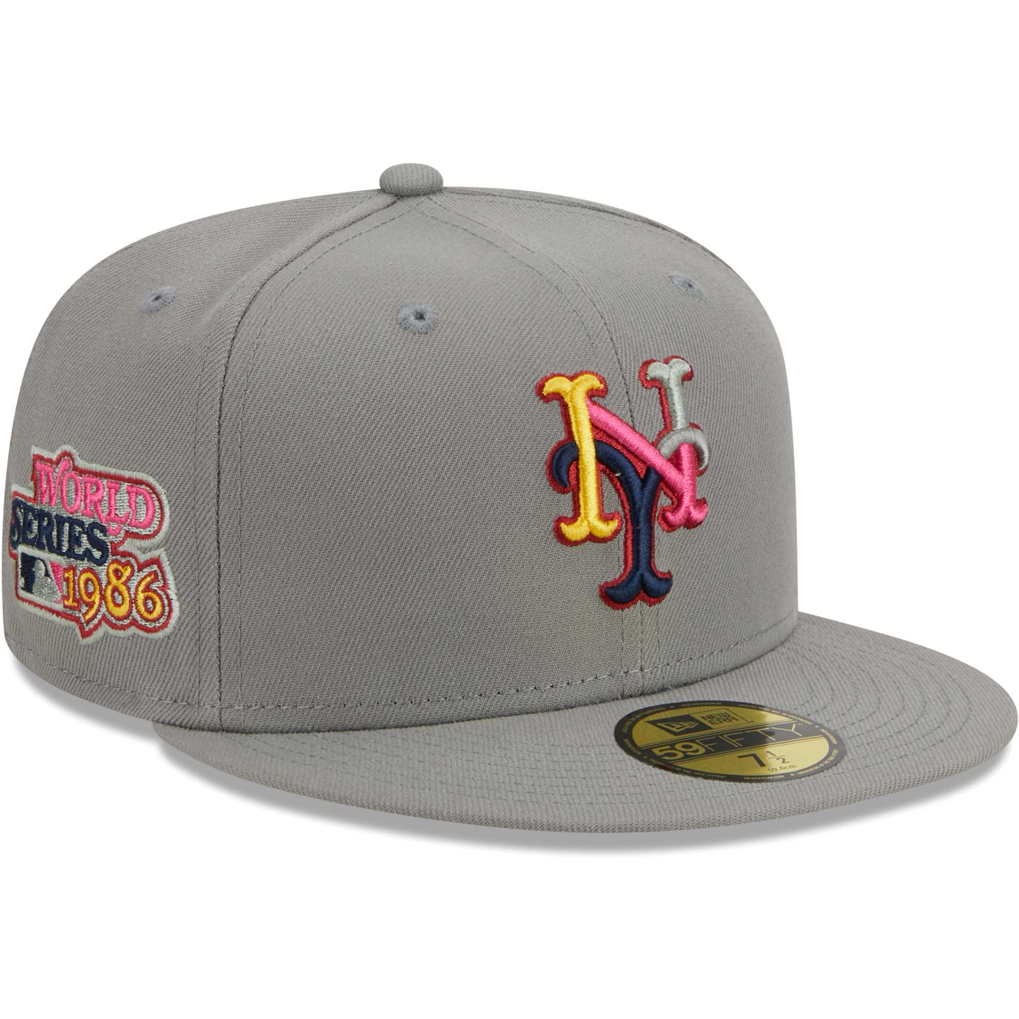 New York Mets New Era Color Pack 59FIFTY Fitted Hat - Gray