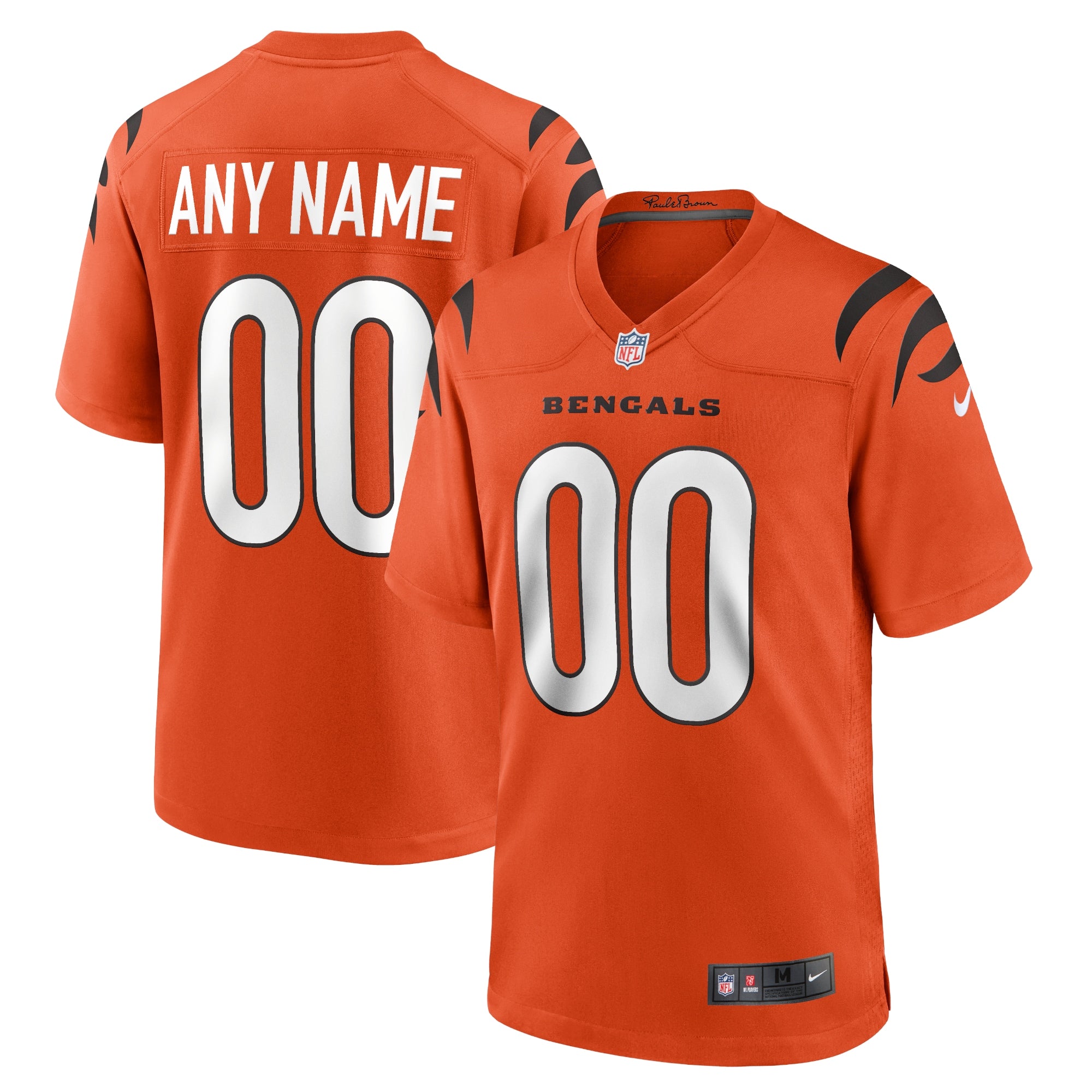 Cincinnati Bengals Nike Youth Alternate Game Custom Jersey   Orange