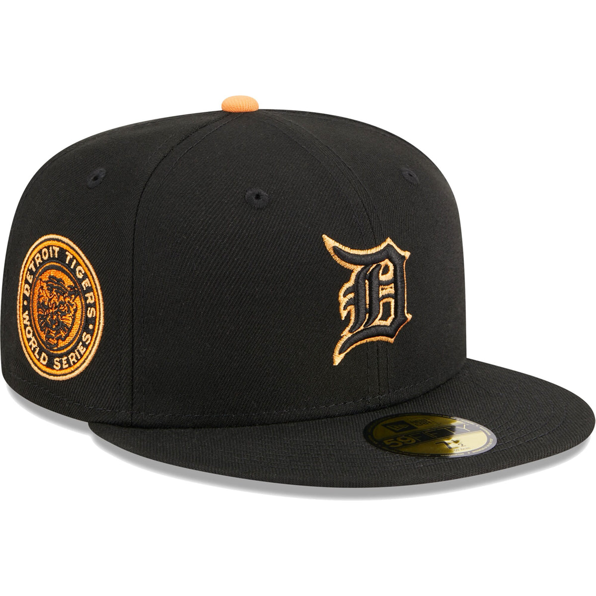 Detroit Tigers New Era Pastel Undervisor 59FIFTY Fitted Hat - Black