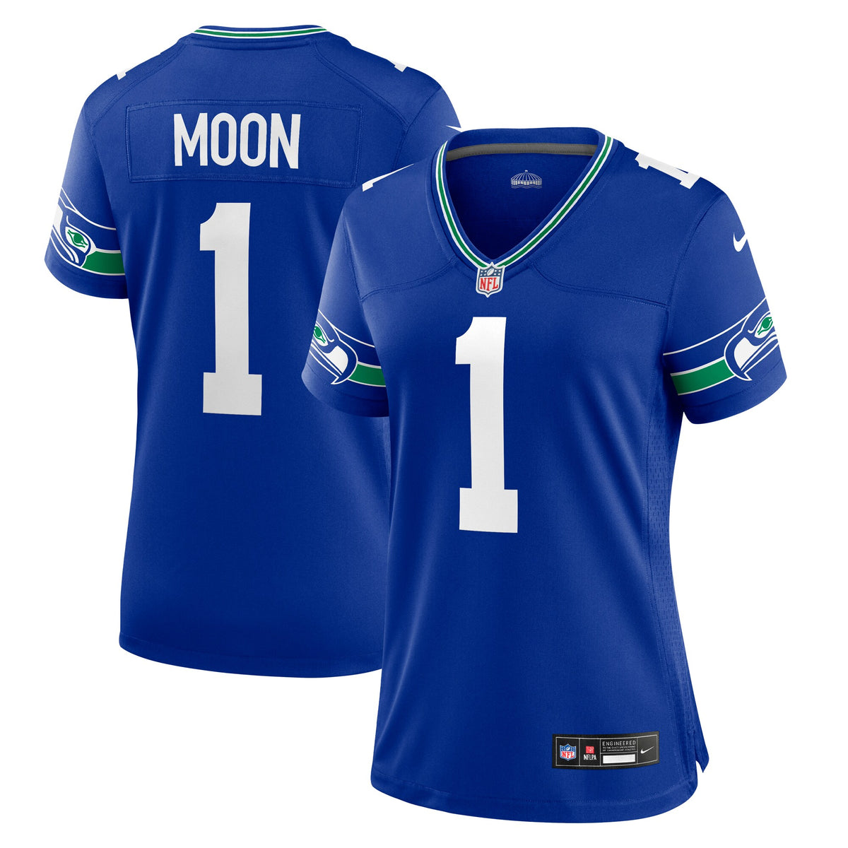 Warren Moon Seattle Seahawks Nike Women s Throwback Retired Player Game Jersey Royal