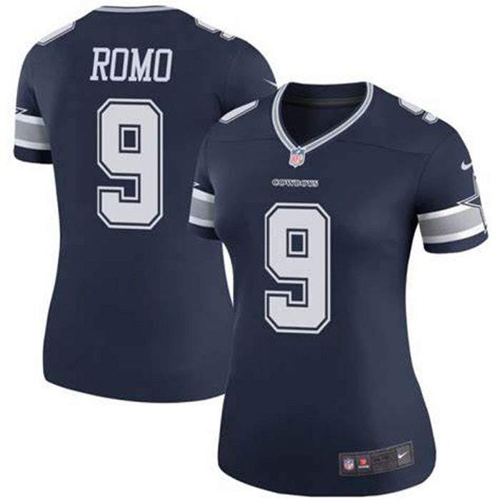 Women s Dallas Cowboys Tony Romo Legend Jersey   Navy