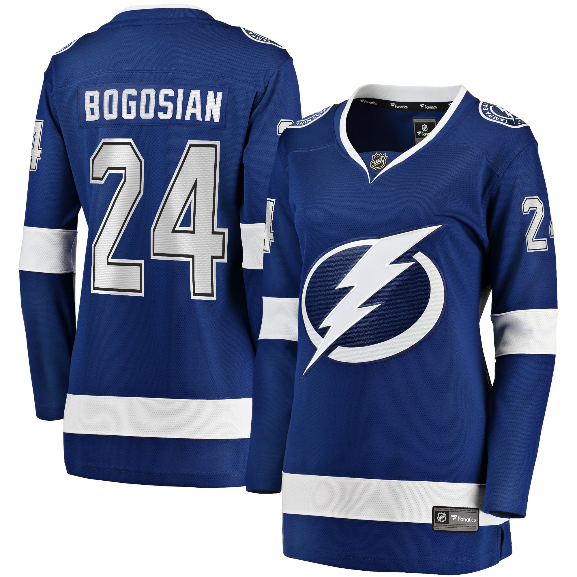 Women's Fanatics Branded Zach Bogosian Blue Tampa Bay Lightning Home Breakaway Player Jersey