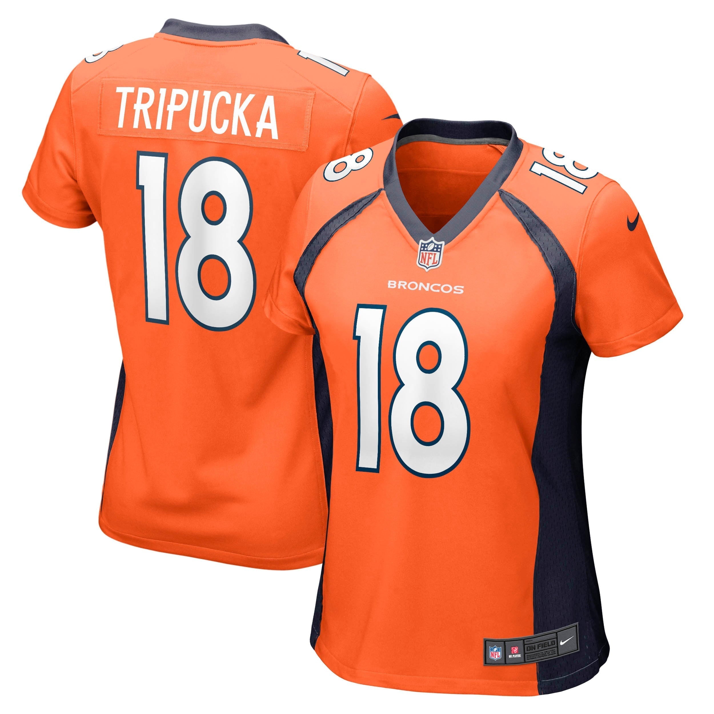 Women s Nike Frank Tripucka Orange Denver Broncos Retired Player Jersey