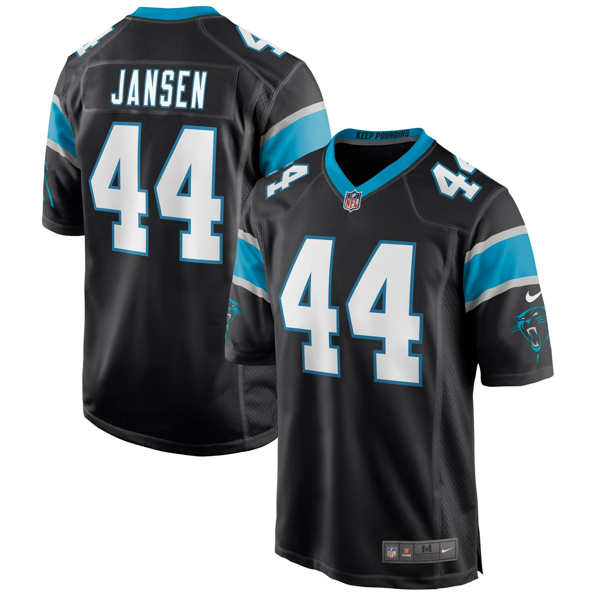 J.J. Jansen Carolina Panthers Nike Game Jersey   Black