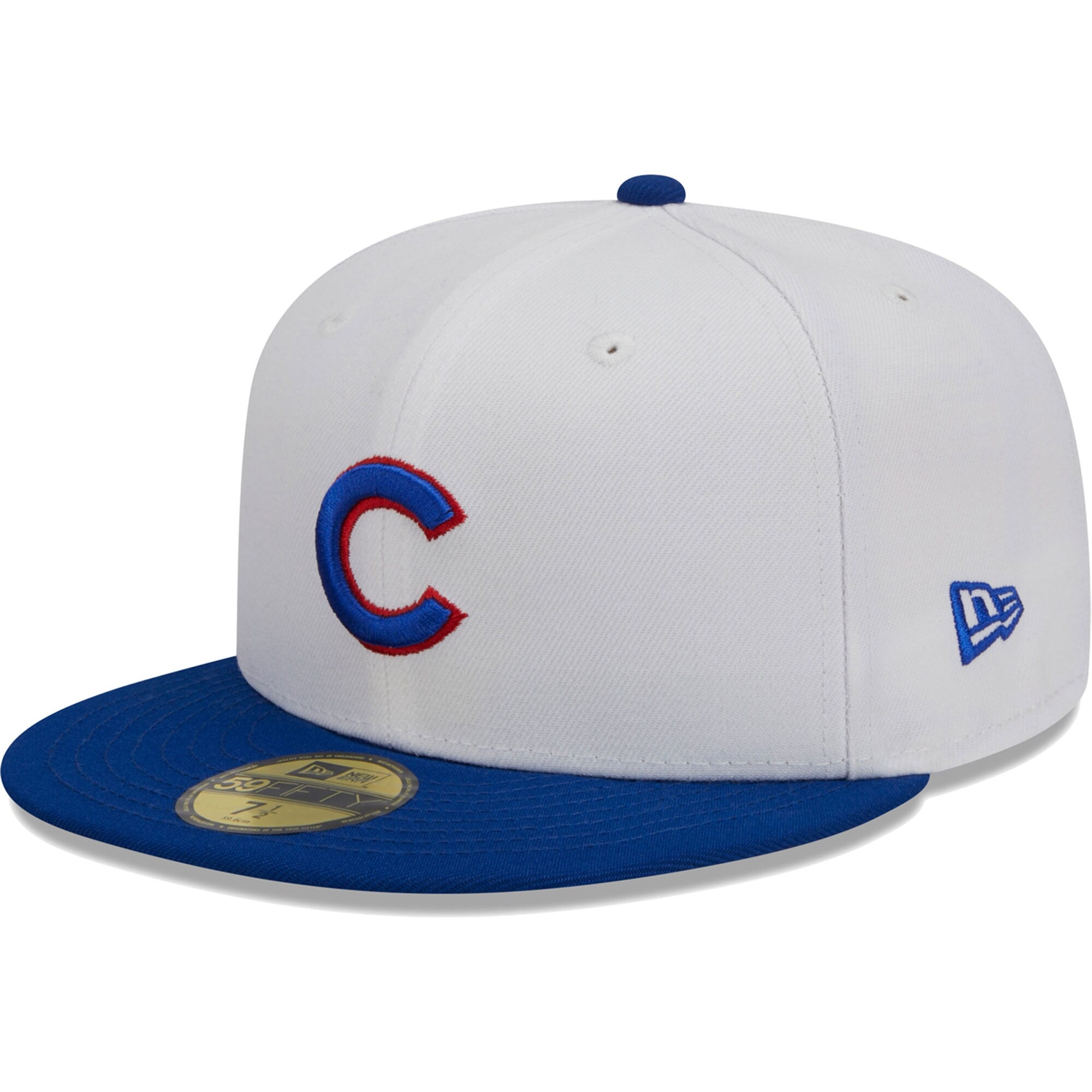Chicago Cubs New Era Optic 59FIFTY Fitted Hat - White/Royal
