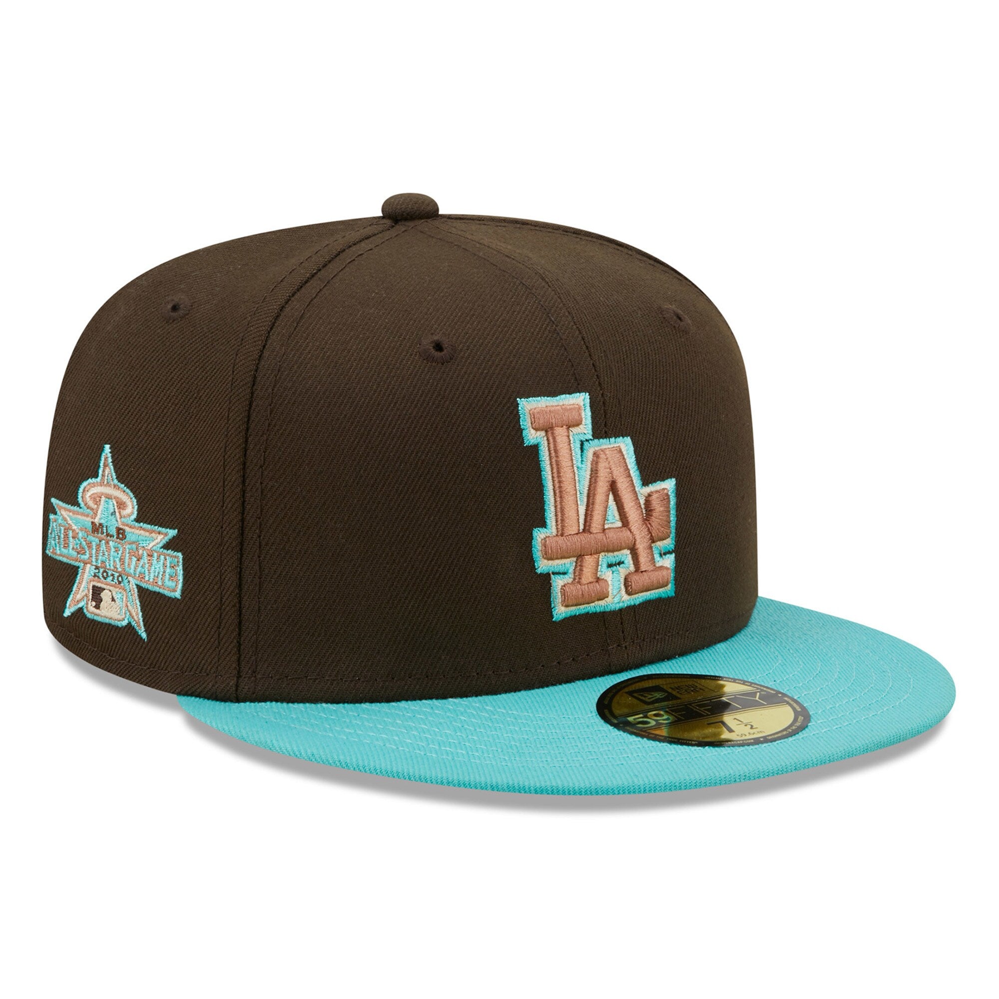 Los Angeles Dodgers New Era Walnut Mint 59FIFTY Fitted Hat - Brown/Mint
