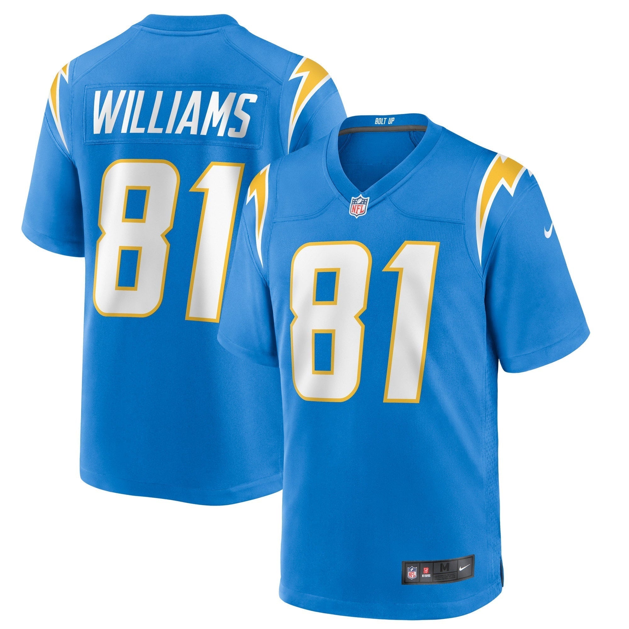 Men s Nike Mike Williams Powder Blue Los Angeles Chargers Game Jersey