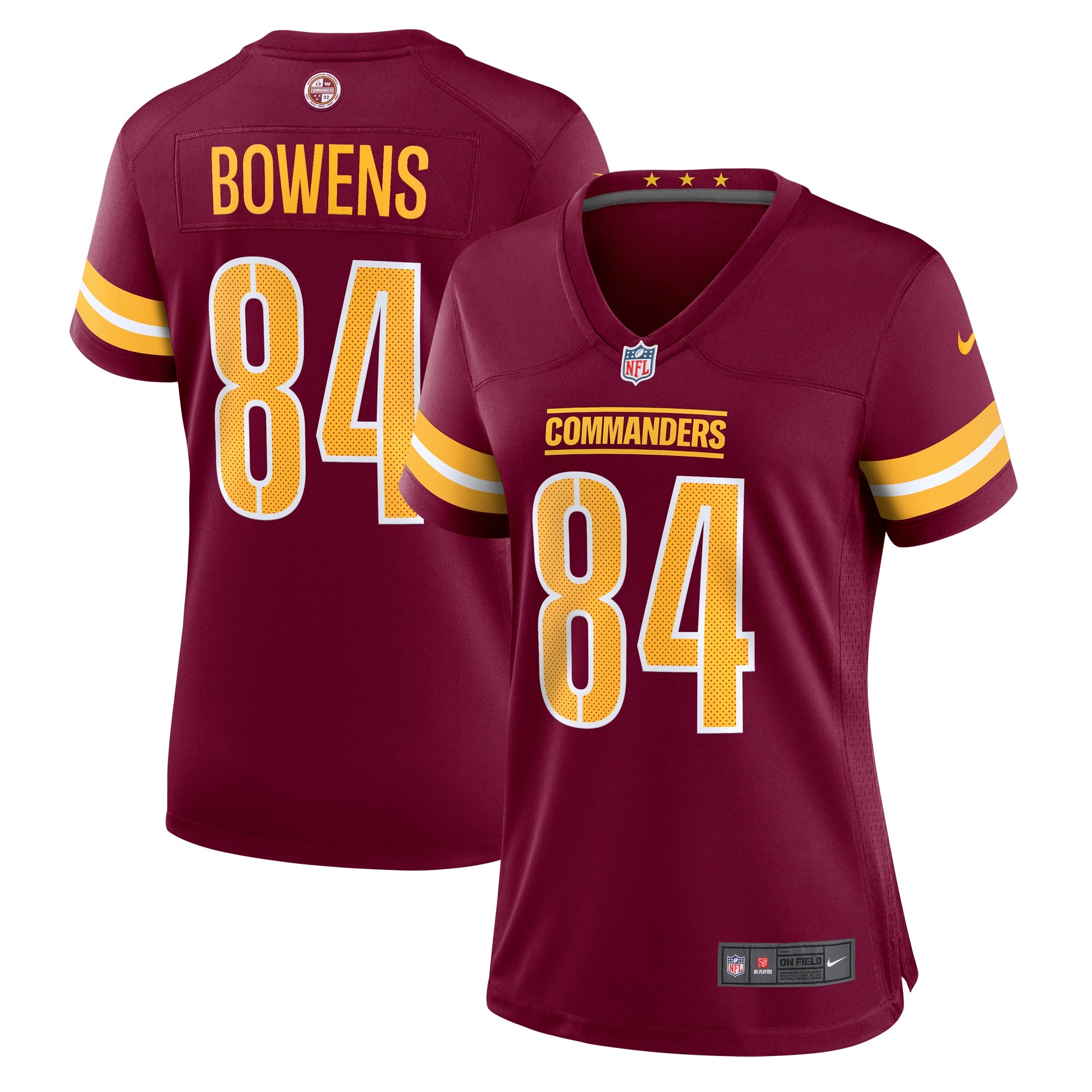 Zion Bowens Washington Commanders Nike Women s Team Game Jersey   Burgundy