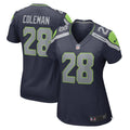 Women s Nike Justin Coleman College Navy Seattle Seahawks Game Player Jersey