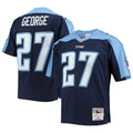Eddie George Tennessee Titans Mitchell   Ness Big   Tall 1999 Retired Player Replica Jersey   Navy